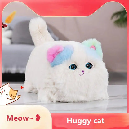 Fluffy Talking Hug Cat Plush – Interactive Toy