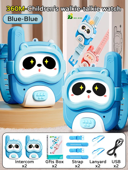 Cute Cartoon Walkie Talkie Watch 2 pieces