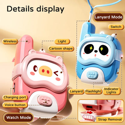 Cute Cartoon Walkie Talkie Watch 2 pieces