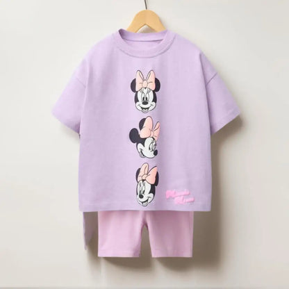 Lavender Sweet Bow Outfit for Girls