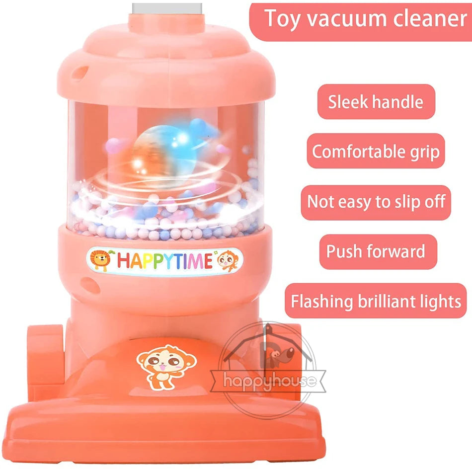 Toy Vacuum Cleaner with Lights and Beads