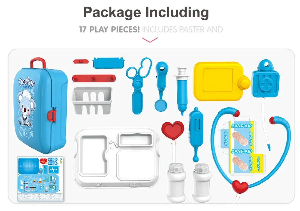 Doctor Playset with 17 Pieces