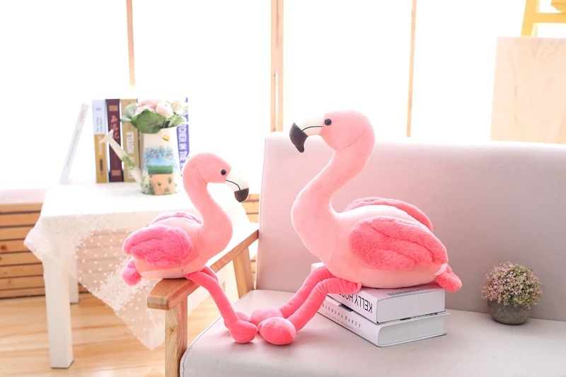 Fluffy Flamingo Plush Toy