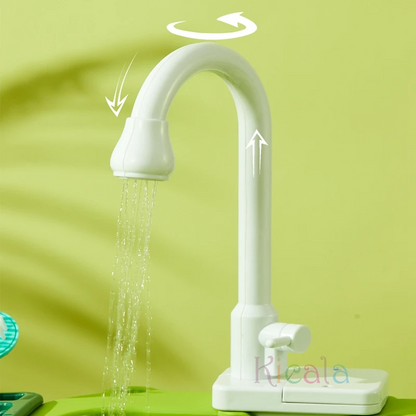 Water Play Sink with Faucet & Fishing Game