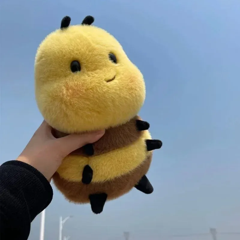 Fluffy Bee Plush – Sweet Hug Buddy